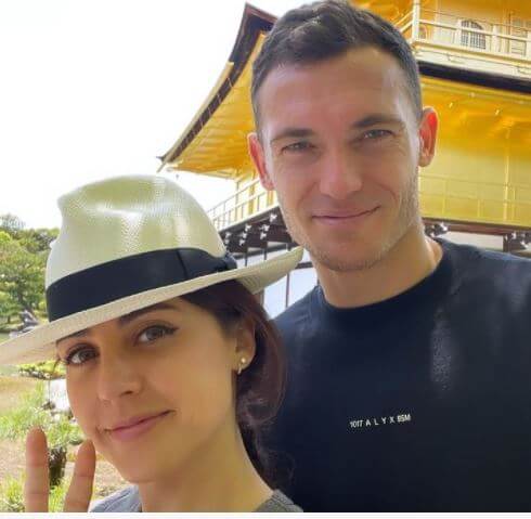 Polly Parsons with her husband Thomas Vermaelen.